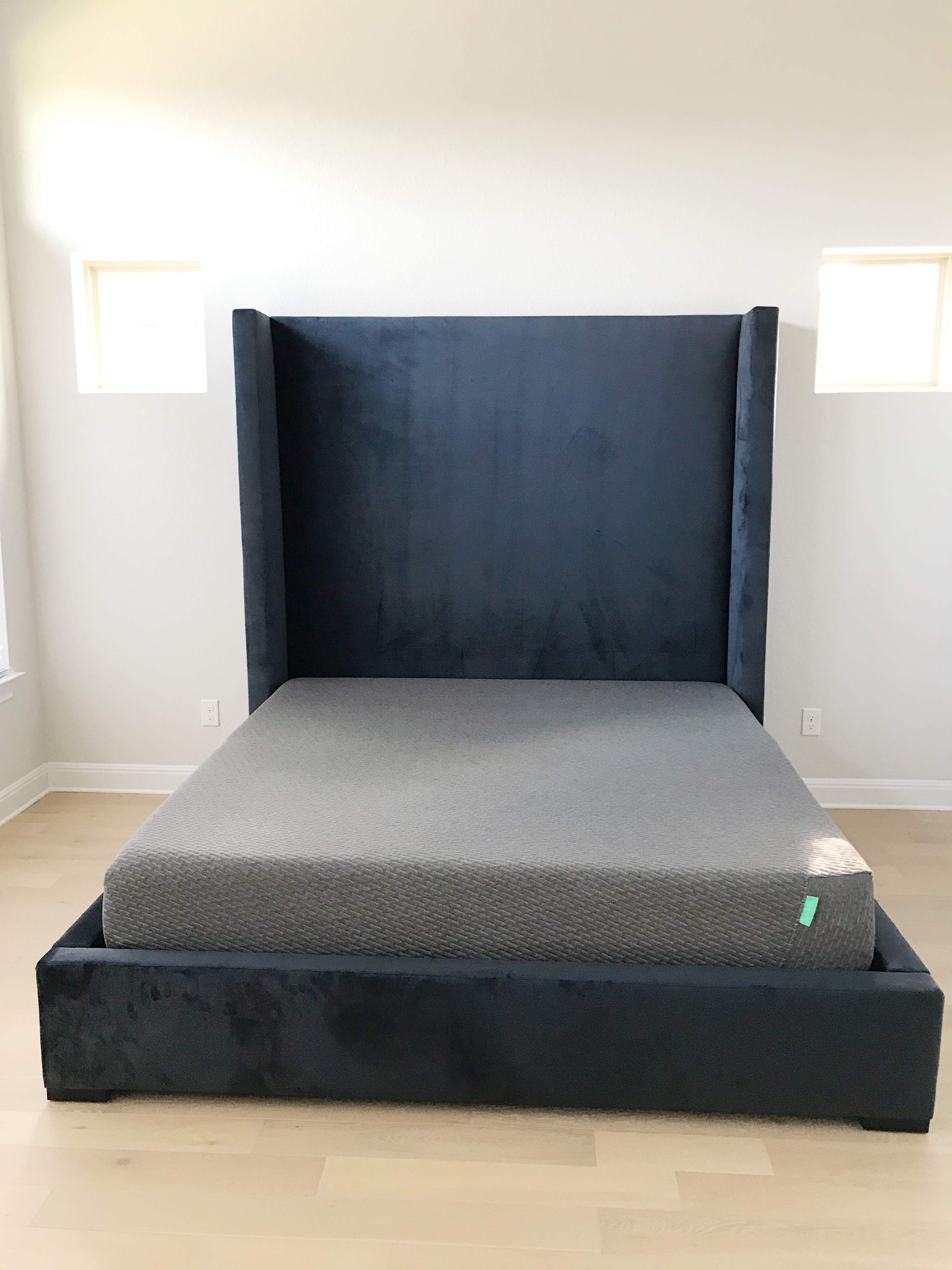 Restoration Hardware-inspired custom bed for less